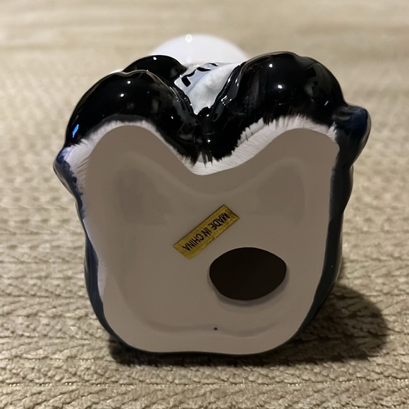 Earthenware Cow Hurricane Lamp Kitchen Traditions Ceramic 6” decorative NWT - Picture 5 of 9